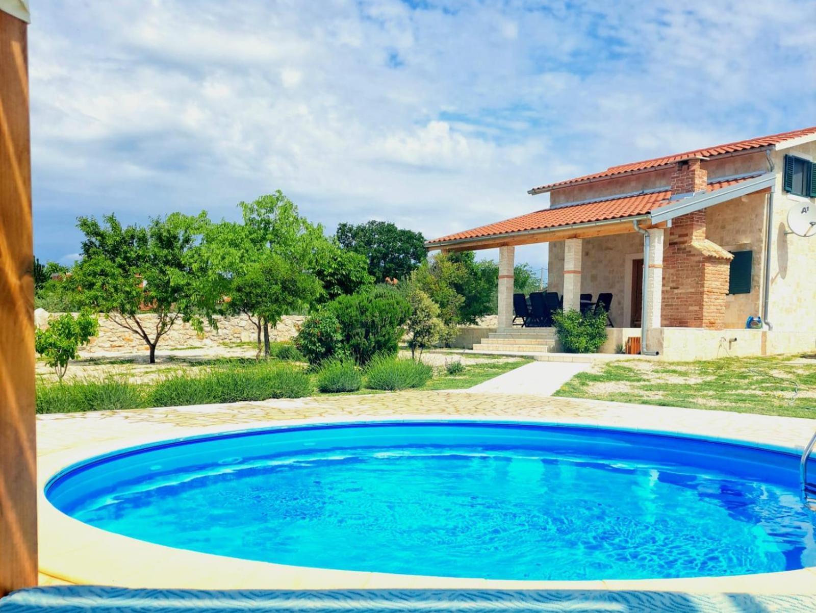 Villa Stone Pearl With Heated Swimming Pool Sveti Filip i Jakov Buitenkant foto
